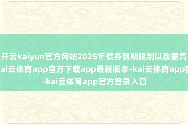 开云kaiyun官方网站2025年债务到期限制以致要高于2024年-kai云体育app官方下载app最新版本-kai云体育app官方登录入口