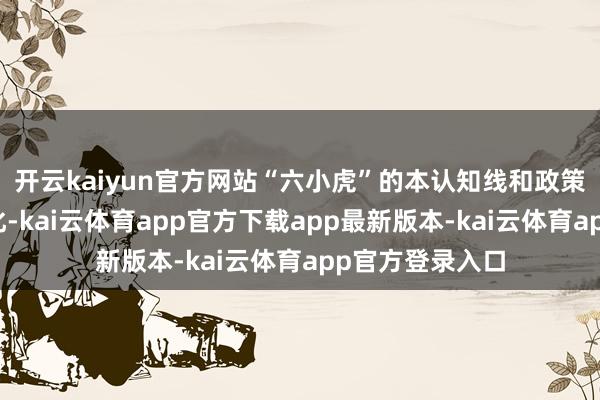 开云kaiyun官方网站“六小虎”的本认知线和政策布局已走向分化-kai云体育app官方下载app最新版本-kai云体育app官方登录入口