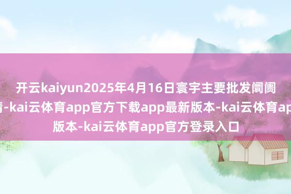 开云kaiyun2025年4月16日寰宇主要批发阛阓金丝枣价钱行情-kai云体育app官方下载app最新版本-kai云体育app官方登录入口