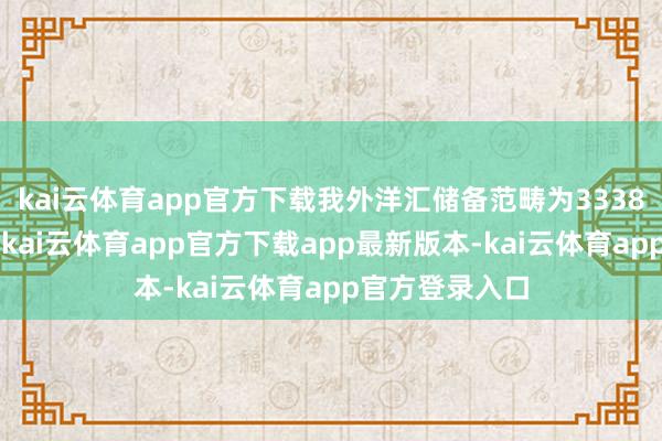 kai云体育app官方下载我外洋汇储备范畴为33387亿好意思元-kai云体育app官方下载app最新版本-kai云体育app官方登录入口