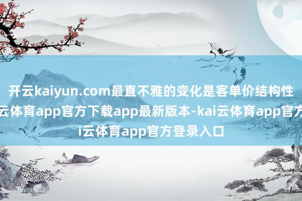 开云kaiyun.com最直不雅的变化是客单价结构性下行-kai云体育app官方下载app最新版本-kai云体育app官方登录入口